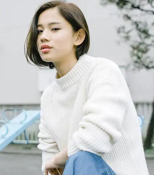 get这款女生日系齐刘海蘑菇头短发,既能完美修颜,又能让你看起来年轻
