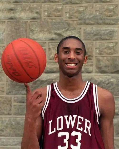 nba超巨年轻时候的模样,科比看着让人心碎,跟二女儿模样太像了_高清