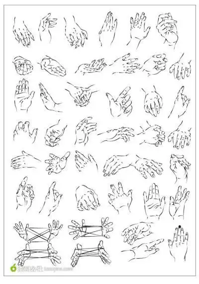动漫人物手势