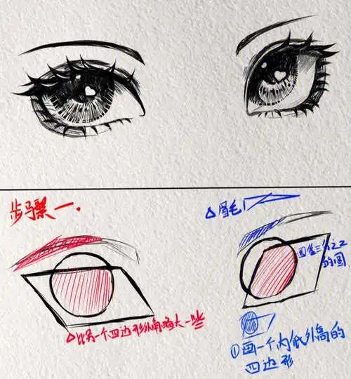 超详细眼睛画法教程