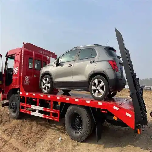 宣城15吨挖机东风d3平板拖车额定载重量9吨拖车包送车到家