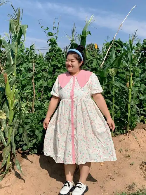 185斤这个裙子巨巨巨可爱胖妹妹快来试试