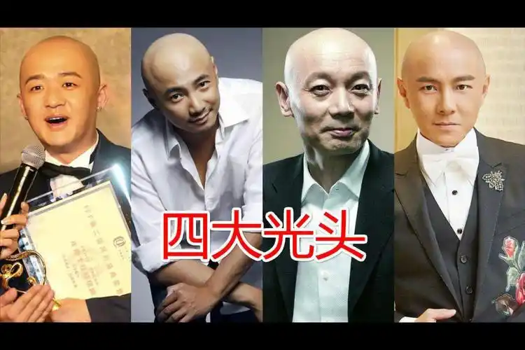 盘货娱乐圈四大光头男明星这种造型通常人驾奴不了打了蜡似得