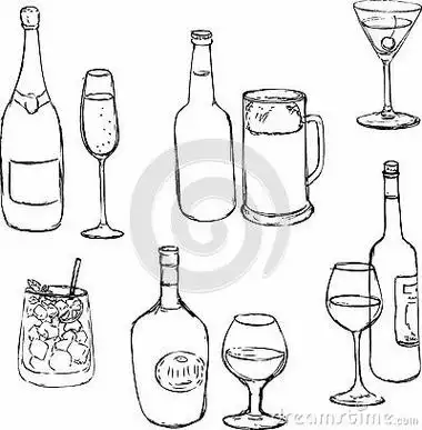 简笔画 手绘 线稿 800551药酒的简笔画下载酒精瓶简笔画怎么画酒精瓶