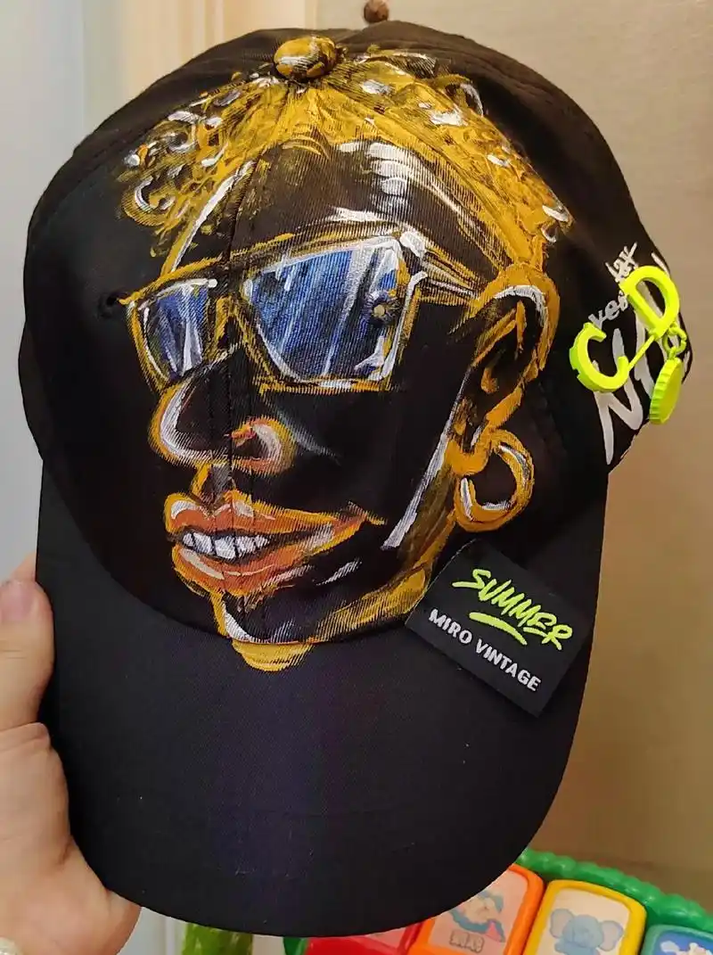 手绘鸭舌帽合集 - 抖音