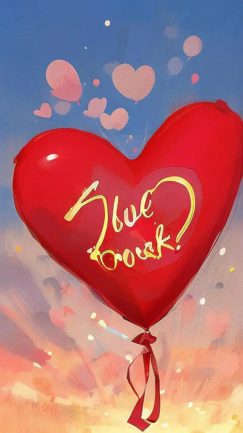 来看看这些爱心气球壁纸吧!