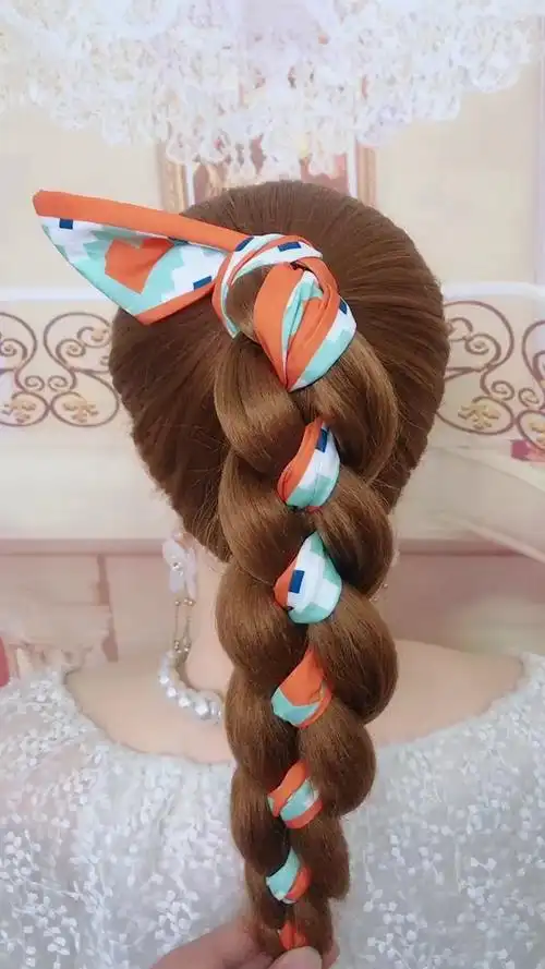 跳舞发型这样扎