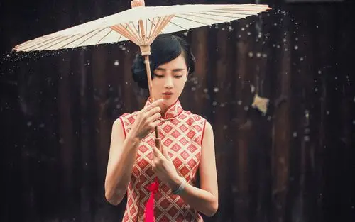 旗袍美女优雅复古唯美写真图片桌面壁纸