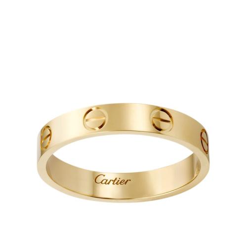 【包税】cartier/卡地亚 经典款love 18k黄金结婚对戒戒指 b4085000
