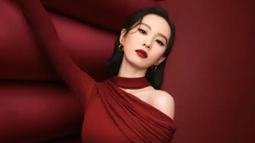 刘诗诗新大片美出圈,穿丝绒红裙尽显东方之美,接奢牌代言地位升级