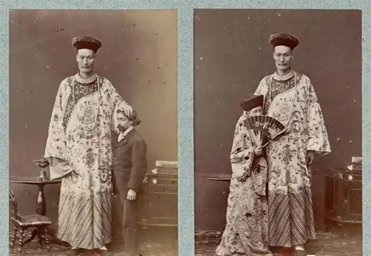 清朝第一巨人詹世钗身高319米娶英国妻子如今子女现状如何