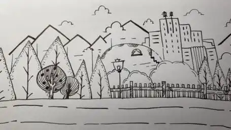 简笔画风景