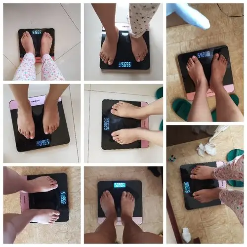这是我记录的体重称