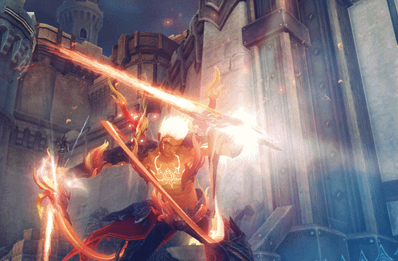 永恒之四大元素变身动图 火霸气风骚包