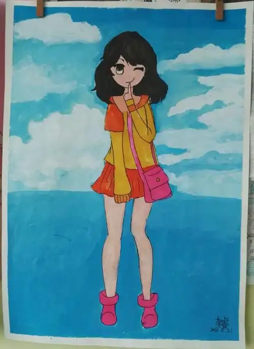 《祥森画室》2016年第二学期小学生卡通画课堂作业展.