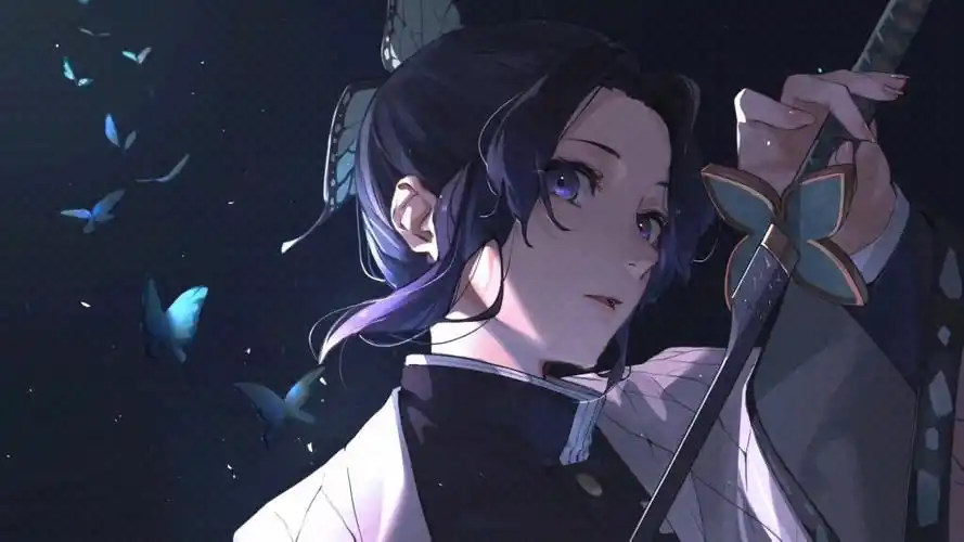 鬼灭之刃蝴蝶忍美女电脑动态壁纸