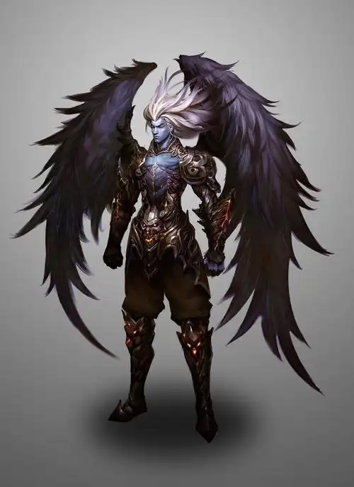 堕落天使|插画|游戏原画|夕禾 - 原创作品 - 站酷 (zcool)