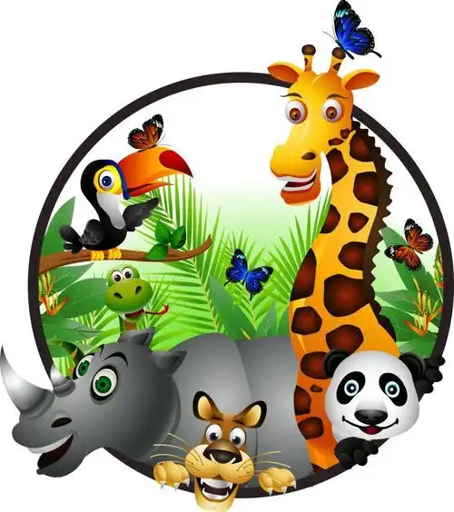 矢量各种卡通动物