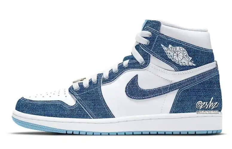 丹宁质感十足新配色aj1颜值你爱了吗