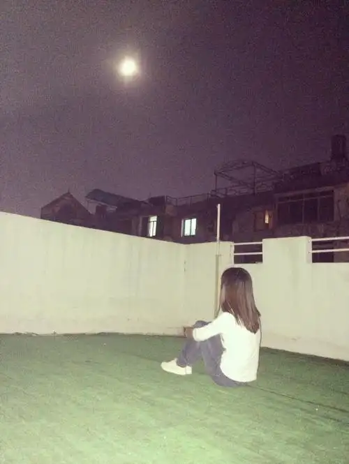 看月亮