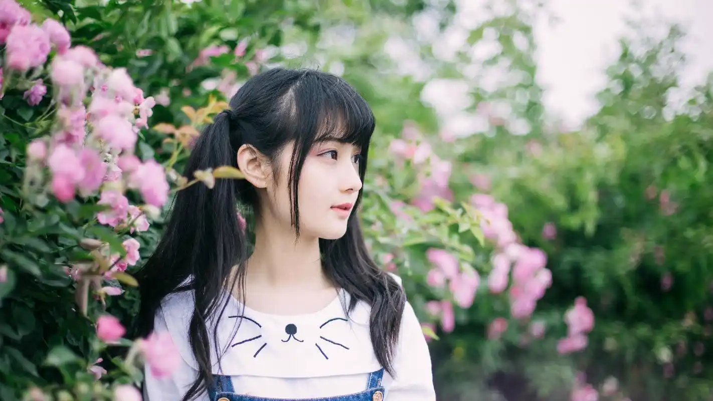 小清新可爱童颜少女清纯唯美高清桌面壁纸