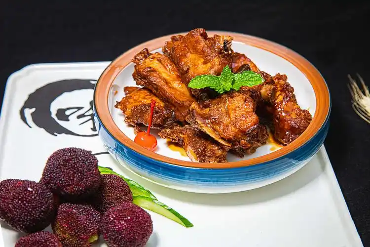 绍兴饭店永和庄园菜品,包厢实景