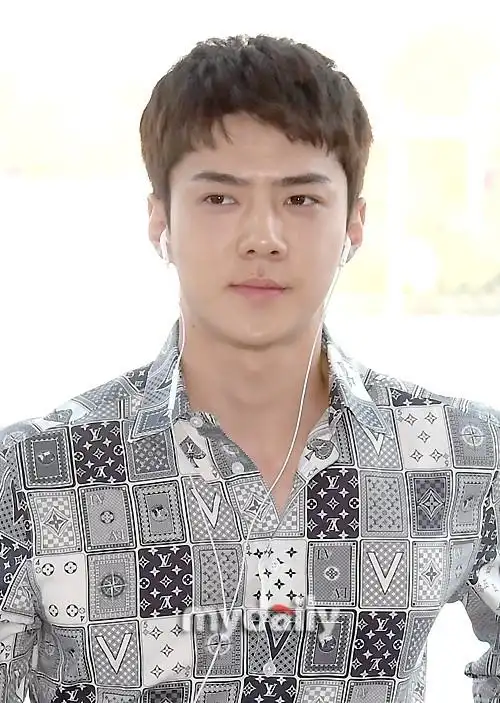 组图:exo吴世勋启程巴黎时装周 脸颊变肉略发胖