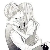 各类情侣亲吻头像动漫的