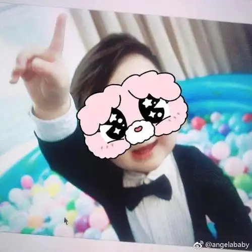 angelababy儿子小海绵正面照曝光,小海绵长什么样子(图)