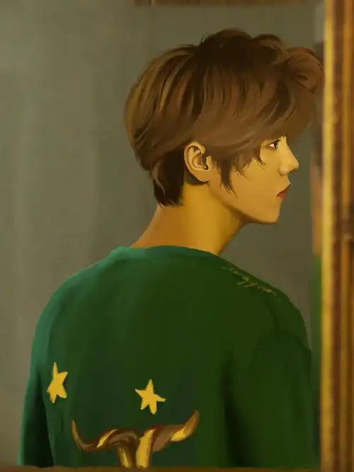 procreate插画手绘照片鹿晗