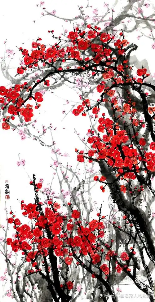 只留清气满乾坤张建新水墨梅花赏析