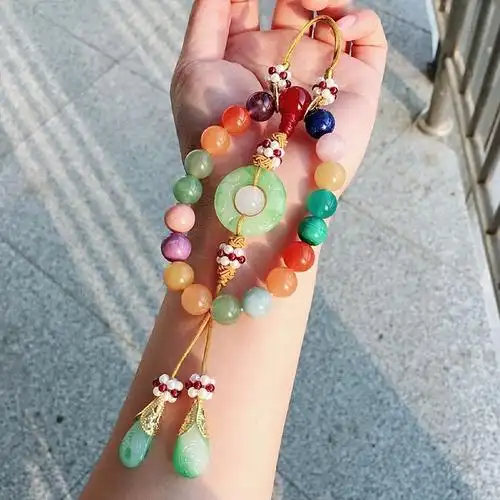 富察容音手链女延禧攻略秦岚皇后同款清十八子手串如懿传旗袍压襟橦华