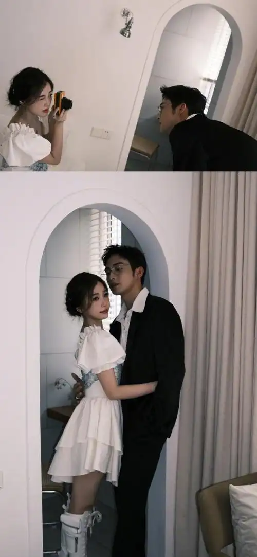 张彬彬叫虞书欣小朋友##看虞书欣张彬彬互拍照想随份子##两个人的