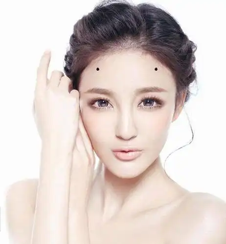 额头上有痣,在左右两方