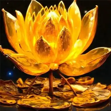 金色莲花好运微信头像,好运莲莲系列头像(2)_微信头像_头像控