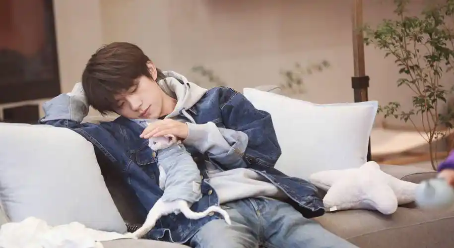 易烊千玺卫衣带子到处"蹭吃",何炅帮他整理,谢娜的调侃很幽默_情况