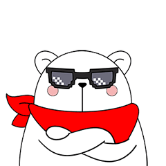 戴上墨镜装大哥,酷酷滴