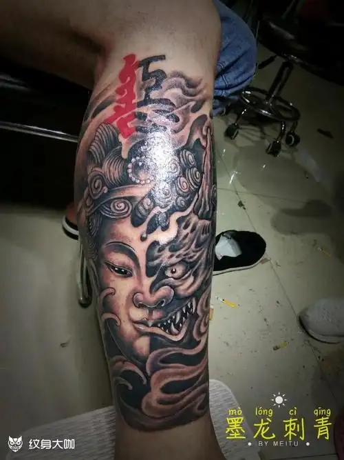 善恶一念间_纹身图案手稿图片_张佰超的纹身作品集