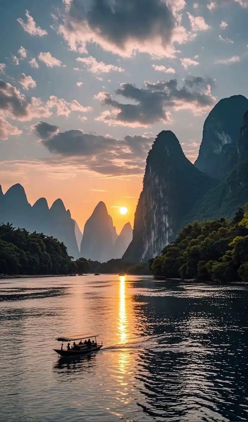 风景如画的地方 #青山绿水 #大自然的声音 桂林山水甲天下