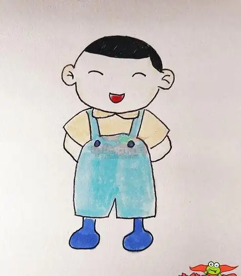 小男孩幼儿简笔画步骤可爱小男孩简笔画图片