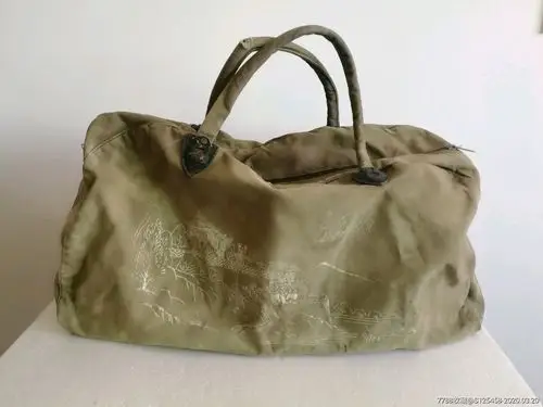 早期旅行手提帆布包