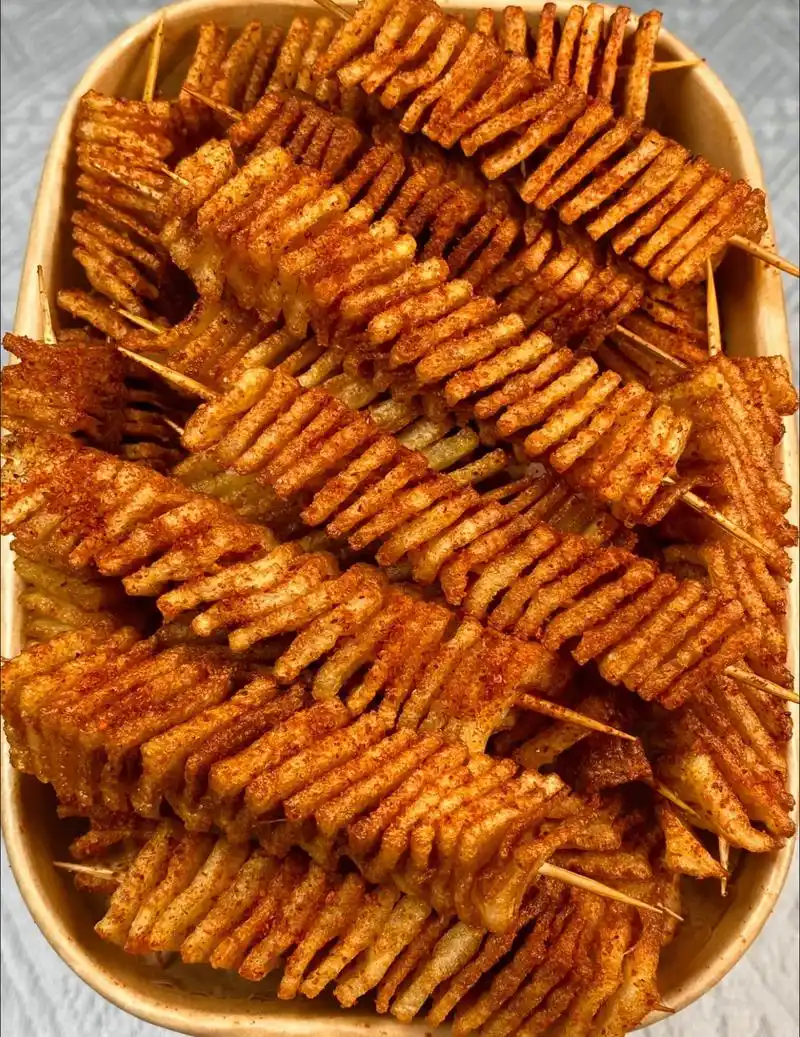 复刻夜市旋风大薯塔,香香脆脆,越吃越想吃!