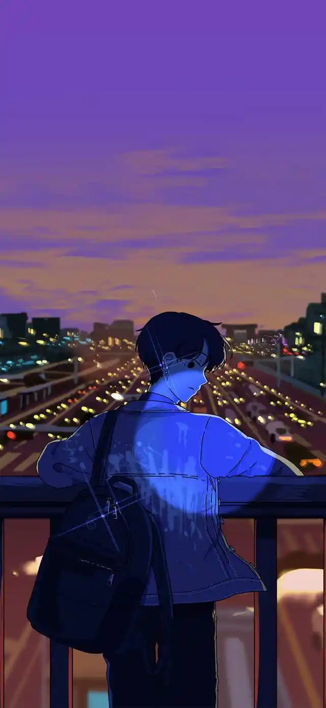 超级惊艳的男生插画壁纸,画面太通透太美了