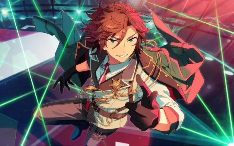 偶像梦幻祭2 三毛缟斑 5星卡 绿眼的惩罚者spp