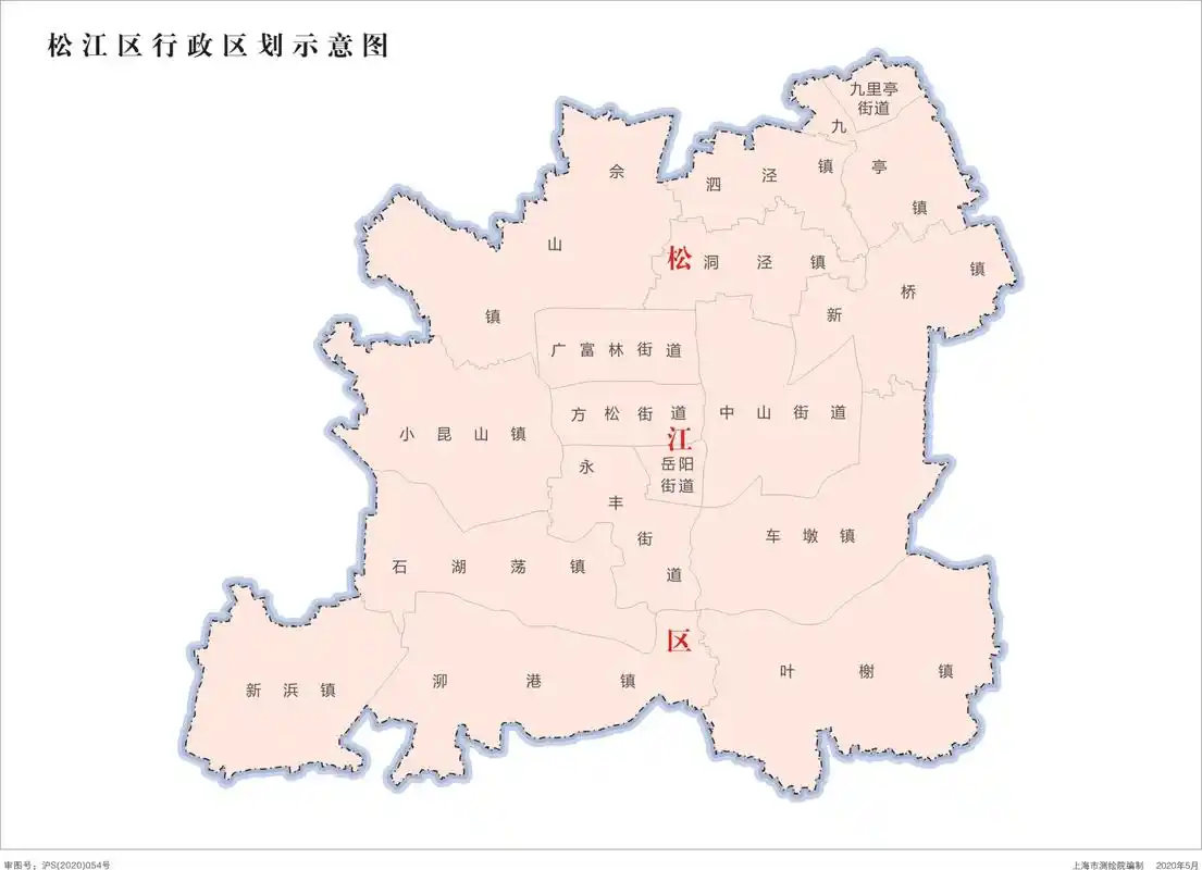 中华人民共和国-上海市行政区划地图