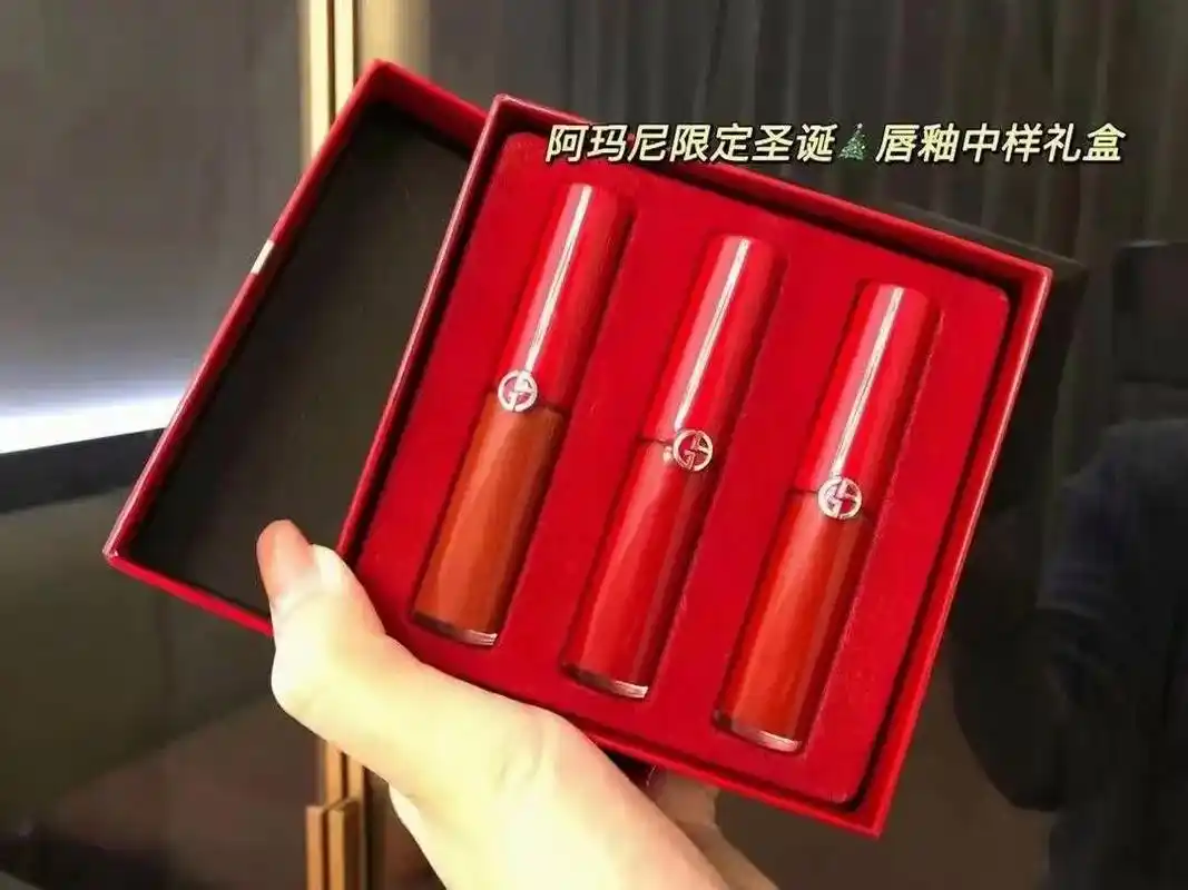 保税仓直发91阿玛尼限定唇釉三件套礼盒.保税仓直发91阿 - 抖音