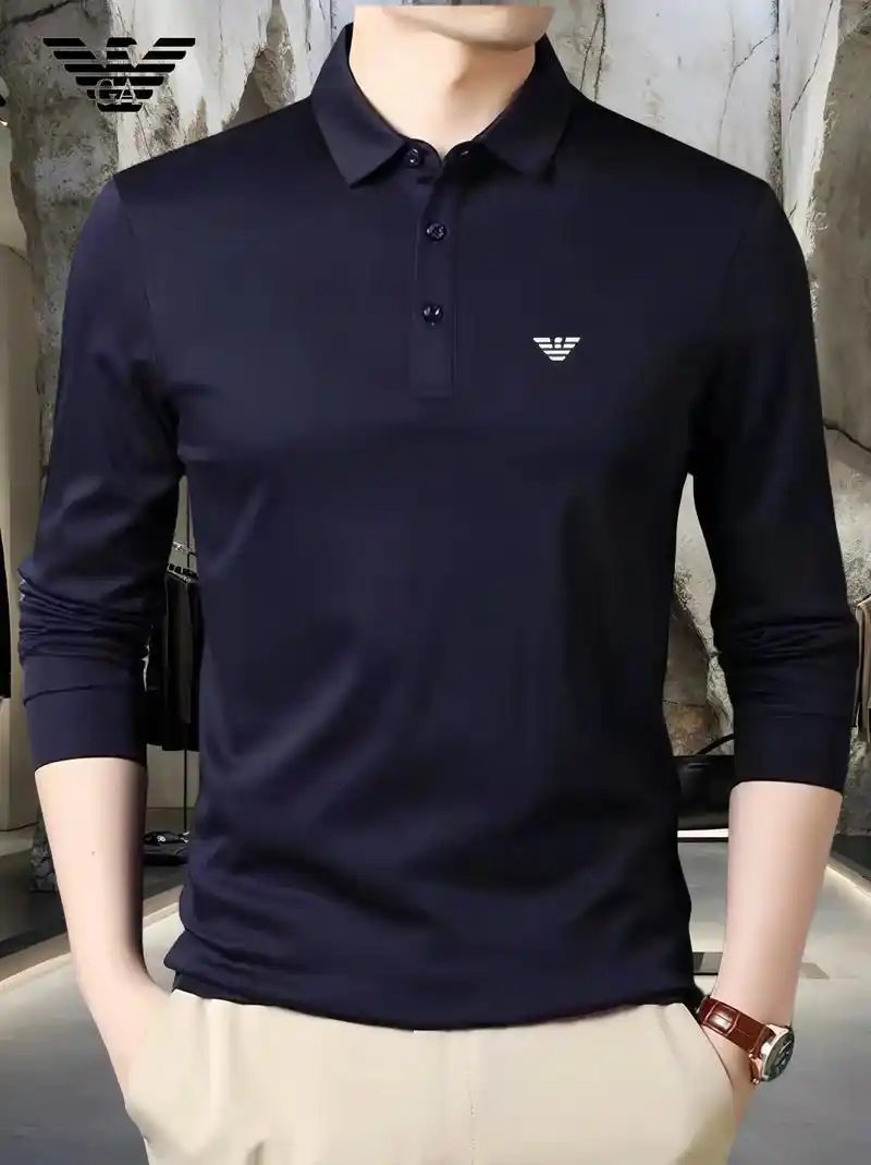 正品新款阿玛尼长袖polo衫!