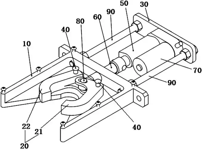 cn208498652u_agv后牵引自动挂钩机构有效