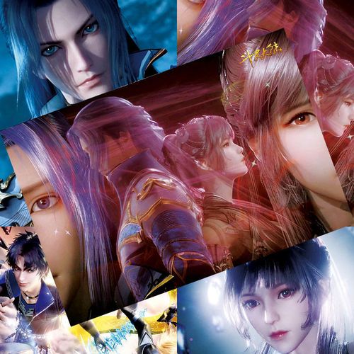 动漫斗罗大陆海报新款唐三小舞史莱克七怪签名照片宿舍房间大壁纸