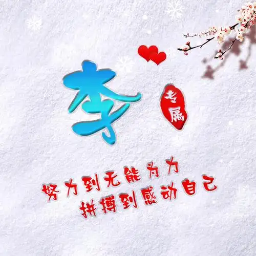 编号2350姓氏微信头像努力到无能为力拼搏到感动自己